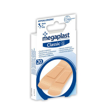 MEGAPLAST Classic - Ανατομικά επιθέματα (7x2cm) - 20τμχ - premiermed.gr