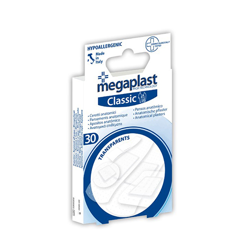MEGAPLAST Classic - Ανατομικά επιθέματα (διάφορα μεγέθη) - 30τμχ - premiermed.gr