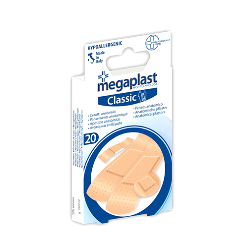 MEGAPLAST Classic - Ανατομικά επιθέματα (διάφορα μεγέθη) - 20τμχ - premiermed.gr