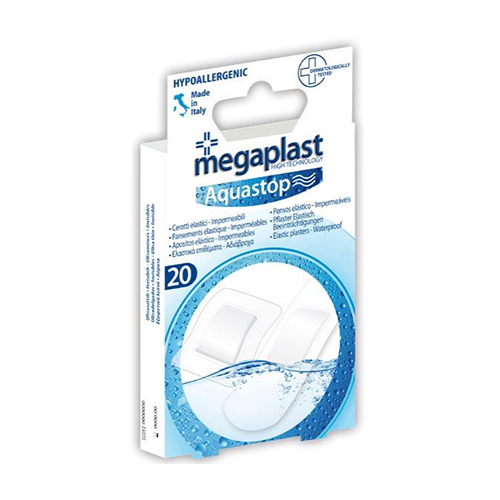 MEGAPLAST Aquastop - Ελαστικά αδιάβροχα επιθέματα (2 μεγέθη) - 20τμχ - premiermed.gr