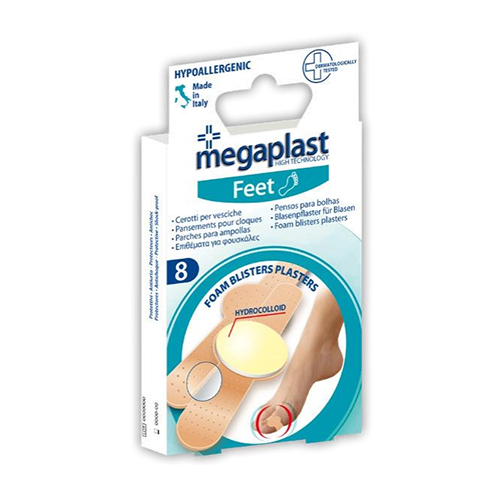 MEGAPLAST Feet - Επιθέματα για φουσκάλες δακτύλου - 8τμχ - premiermed.gr