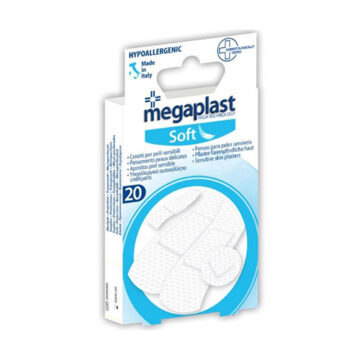 MEGAPLAST Soft - Υποαλλεργικά αυτοκόλλητα επιθέματα (διάφορα μεγέθη) - 20τμχ - premiermed.gr